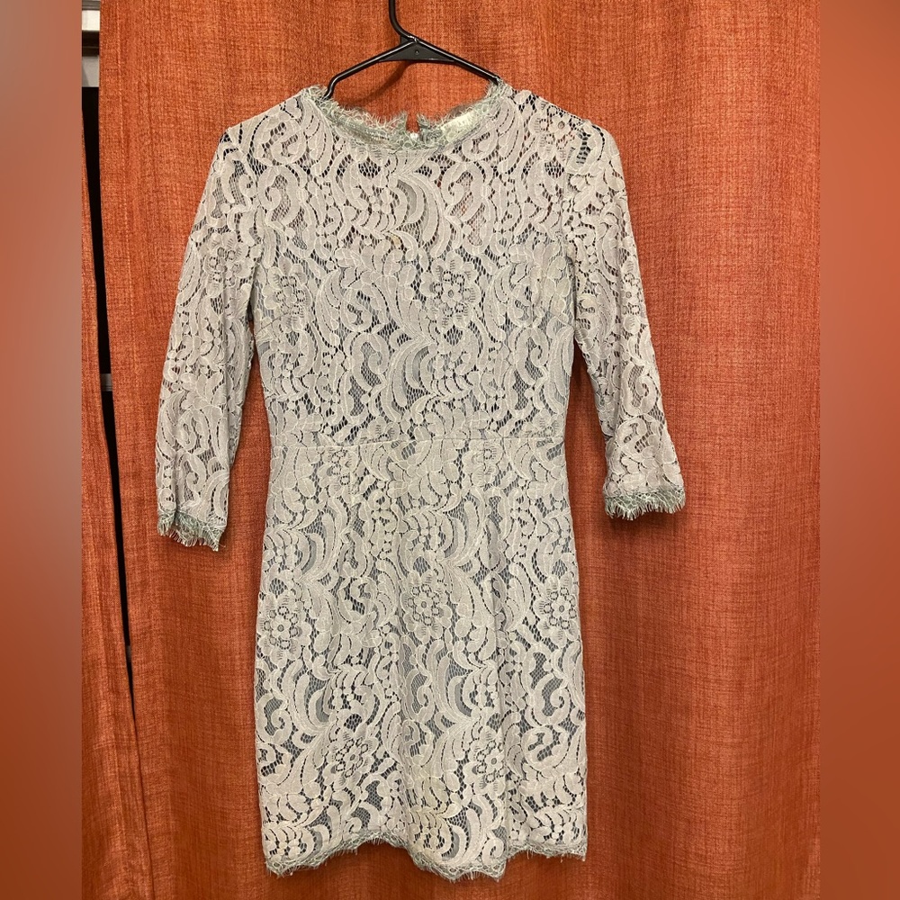 Grey Lace Cocktail Dress - The Dress Forum - Size small